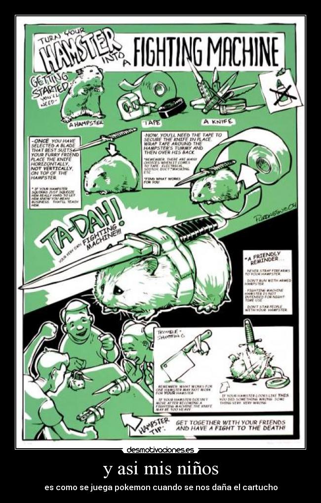 y asi mis niños - es como se juega pokemon cuando se nos daña el cartucho