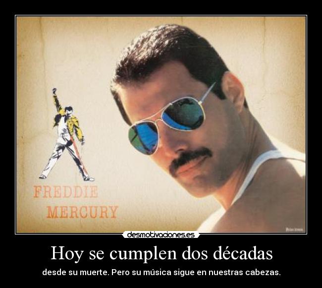 Hoy se cumplen dos décadas - desde su muerte. Pero su música sigue en nuestras cabezas.