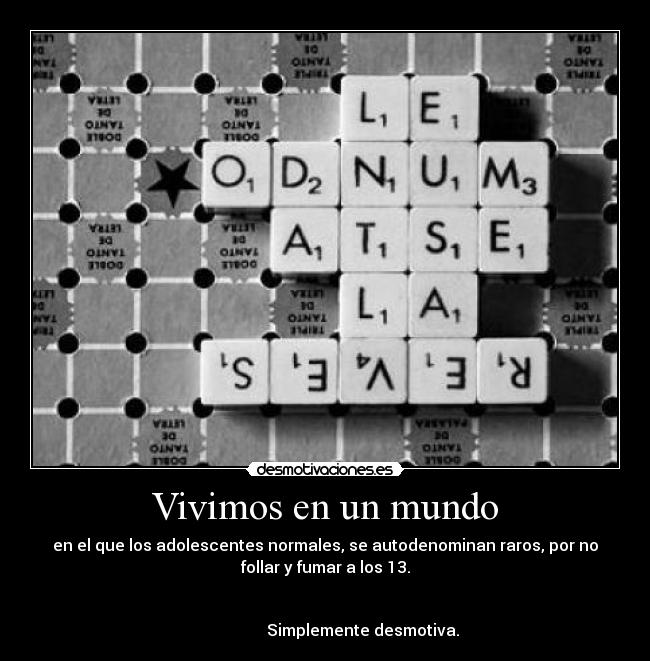 Vivimos en un mundo -