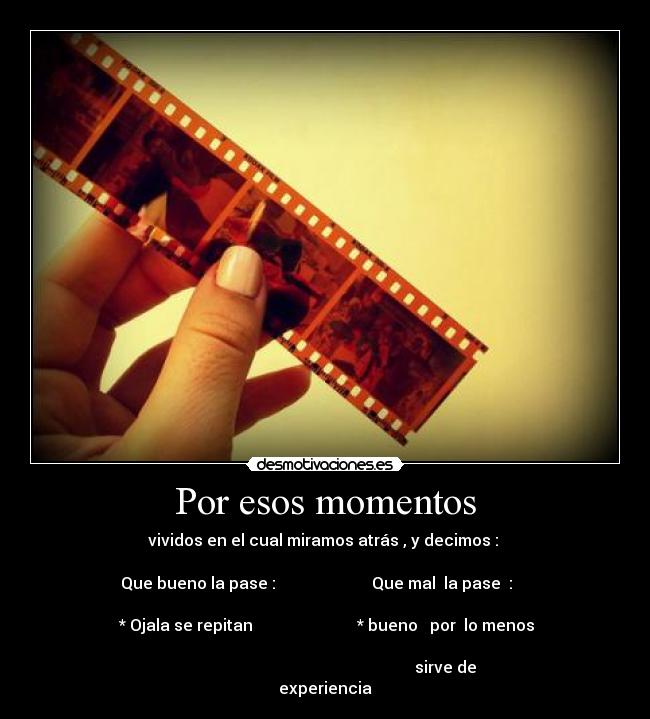 Por esos momentos - 