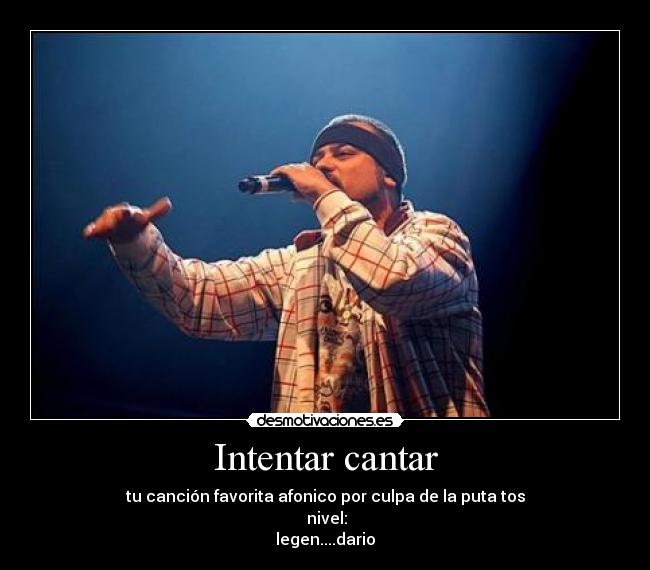 Intentar cantar - 