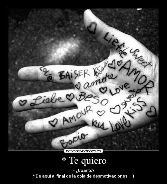* Te quiero - 