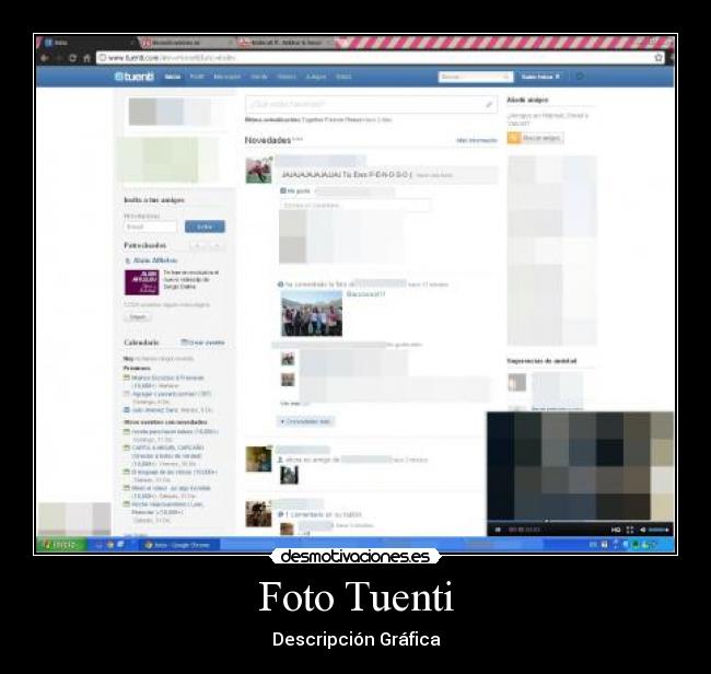 Foto Tuenti - Descripción Gráfica
