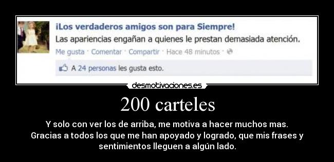 200 carteles -