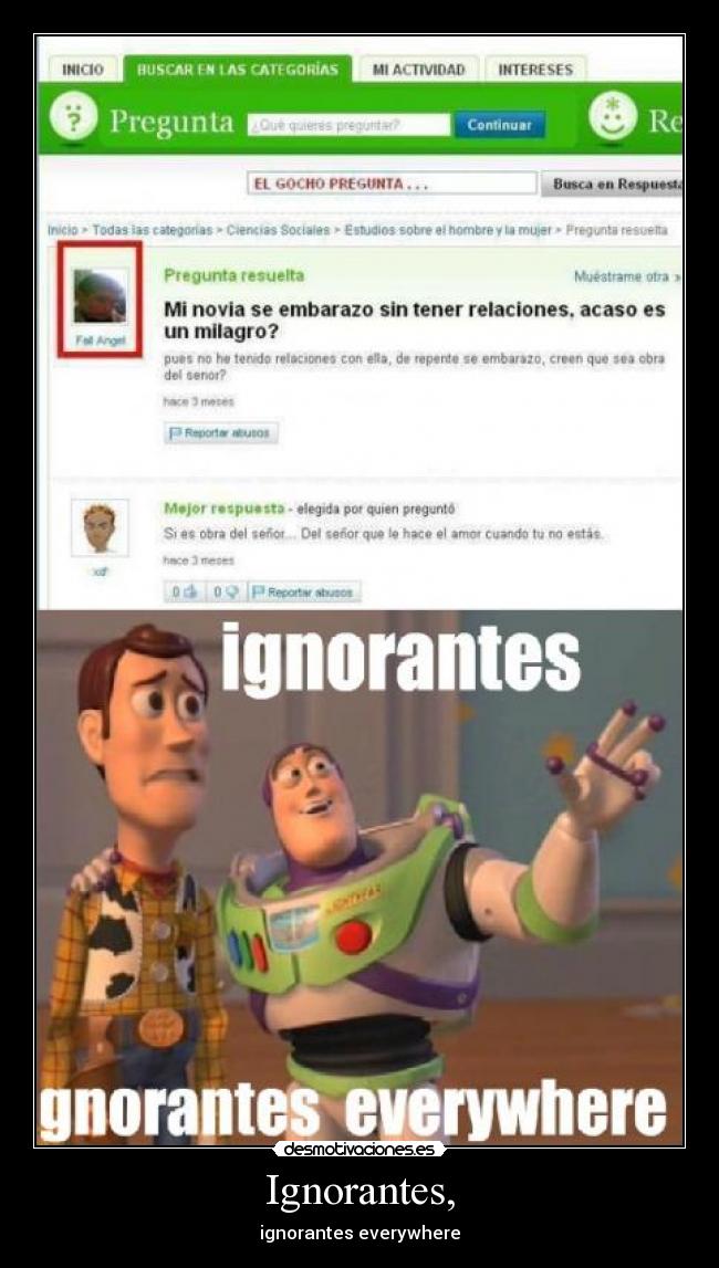 Ignorantes, - ignorantes everywhere