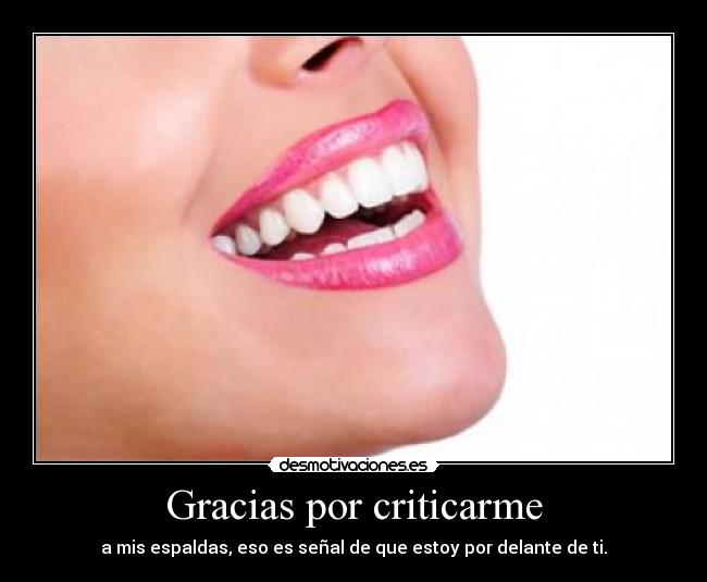Gracias por criticarme - 