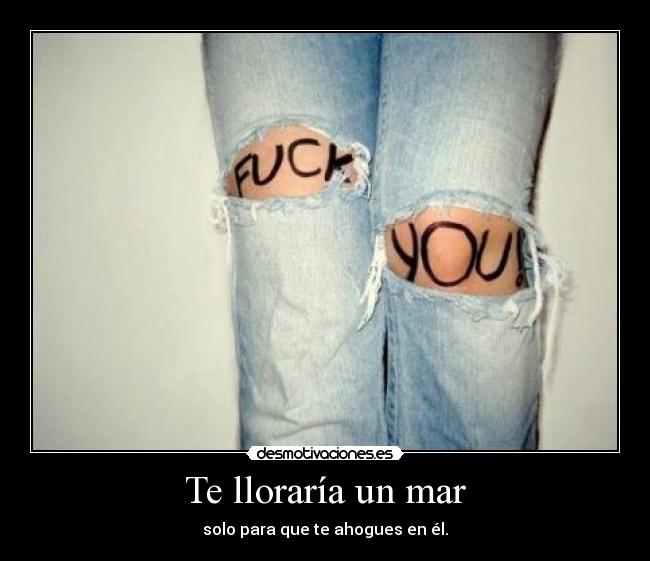 Te lloraría un mar -
