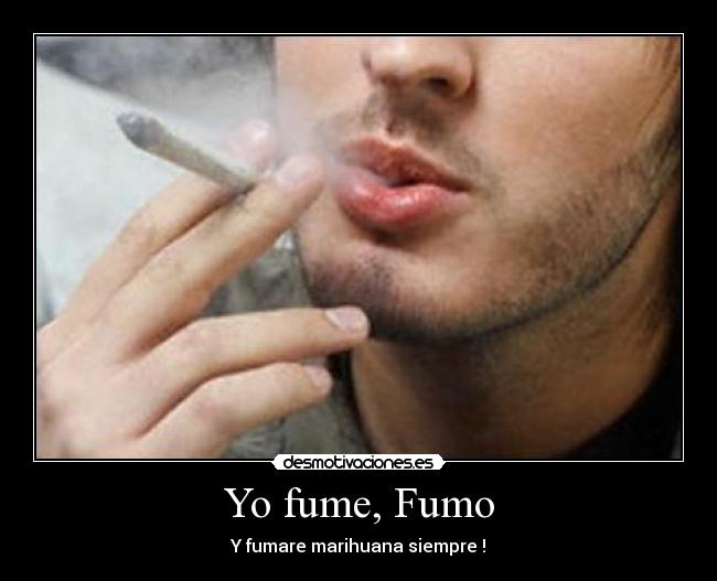 Yo fume, Fumo - Y fumare marihuana siempre !