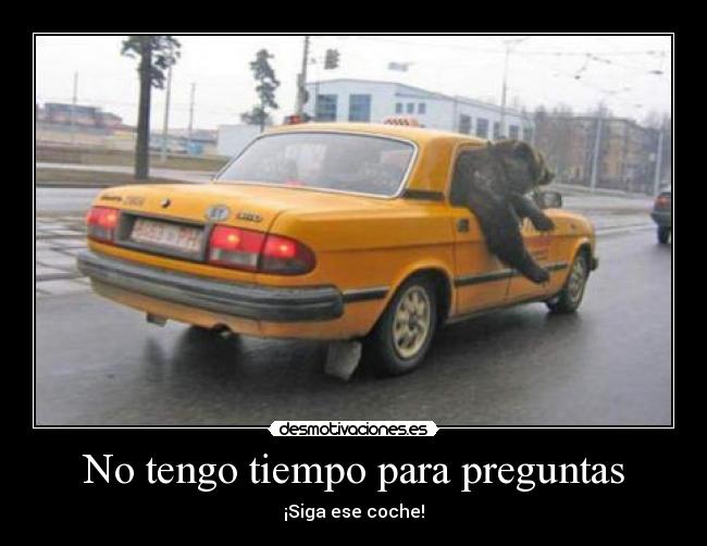 No tengo tiempo para preguntas - 