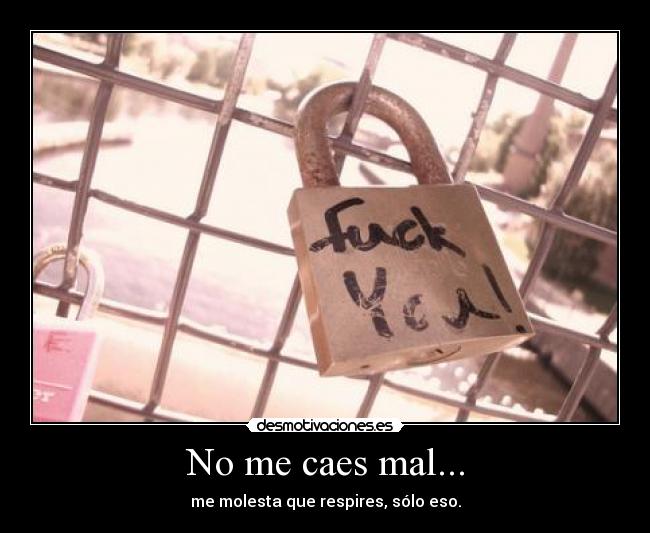 No me caes mal... - 