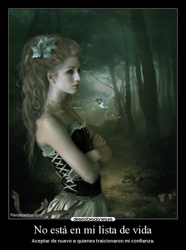 No está en mi lista de vida -