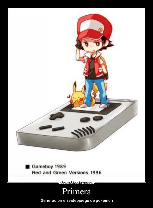 Primera - Generacion en videojuego de pokemon