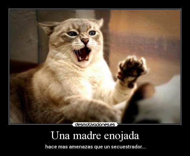 Una madre enojada -
