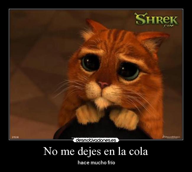 No me dejes en la cola - hace mucho frío