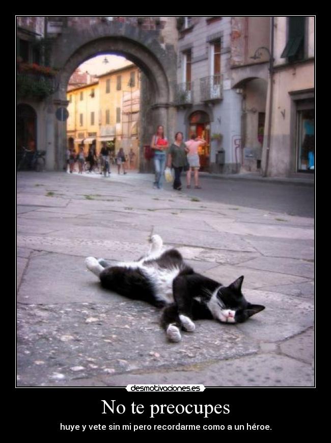 No te preocupes -