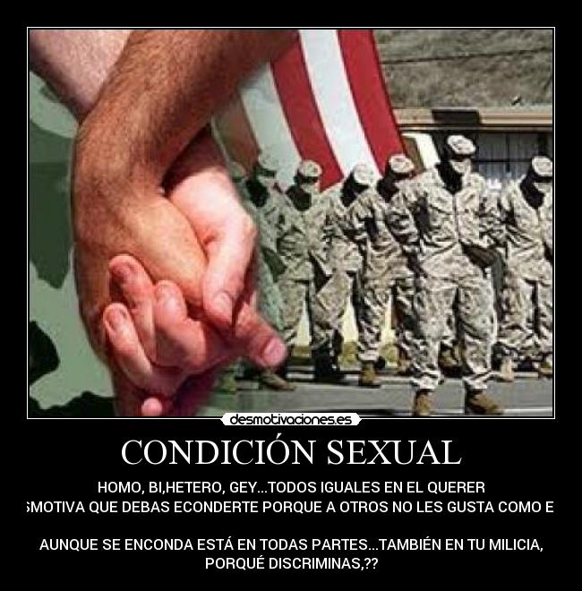 CONDICIÓN SEXUAL - 