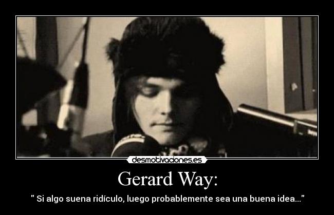 carteles gerard way desmotivaciones