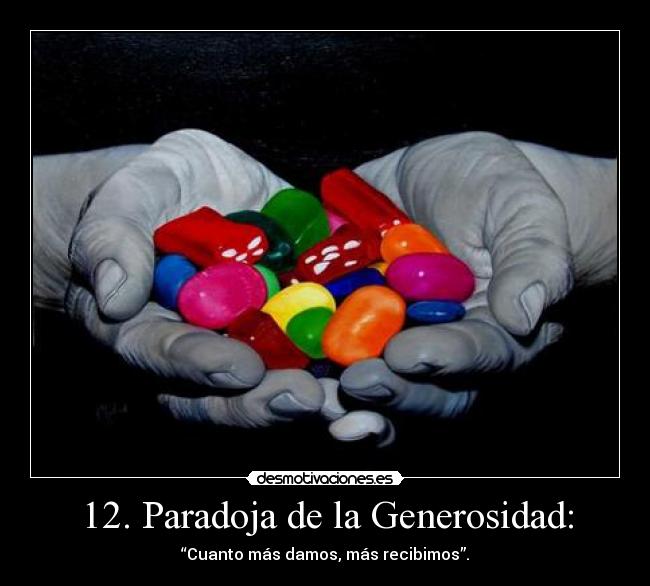 12. Paradoja de la Generosidad: -