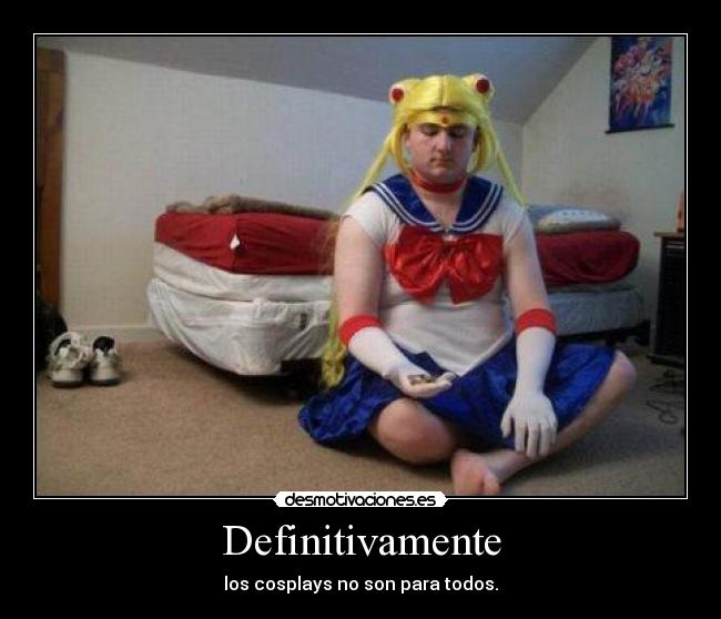 carteles cosplay hombre cuarto mujer travesti violetmoon desmotivaciones