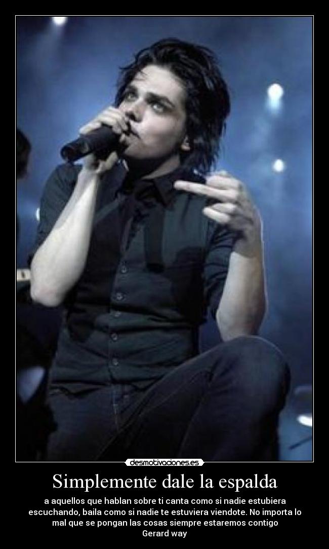 Simplemente dale la espalda - 