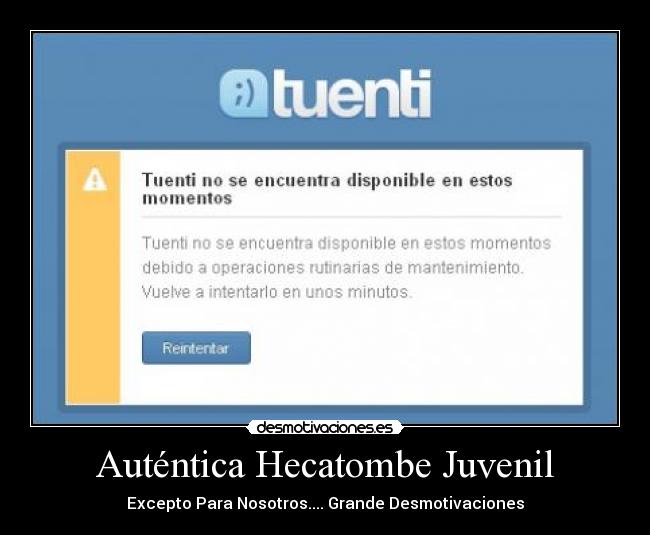 Auténtica Hecatombe Juvenil - Excepto Para Nosotros.... Grande Desmotivaciones