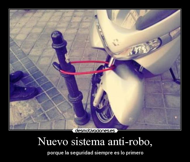 Nuevo sistema anti-robo, - porque la seguridad siempre es lo primero