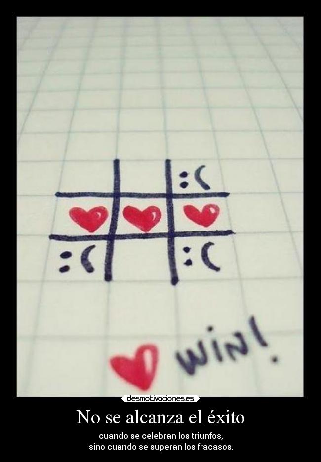 No se alcanza el éxito -