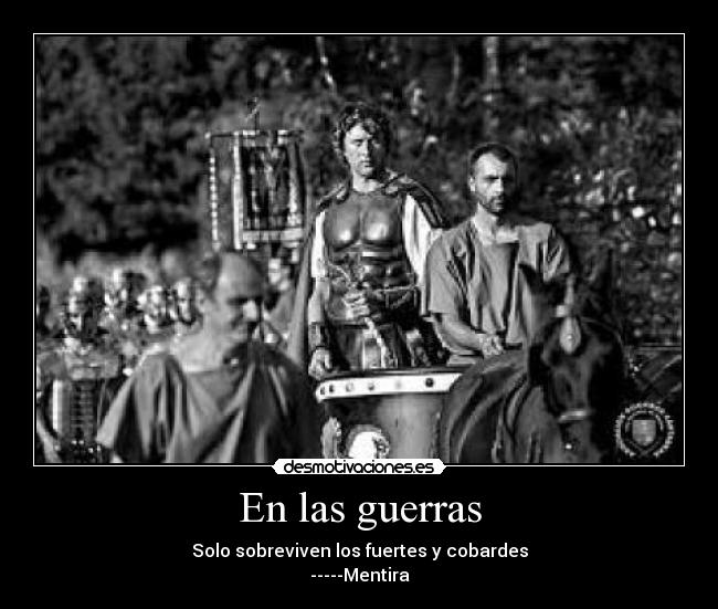 En las guerras -