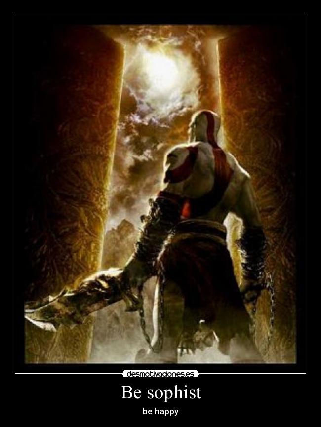 carteles kratos sofistas desmotivaciones