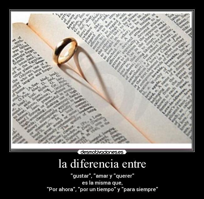 la diferencia entre - 