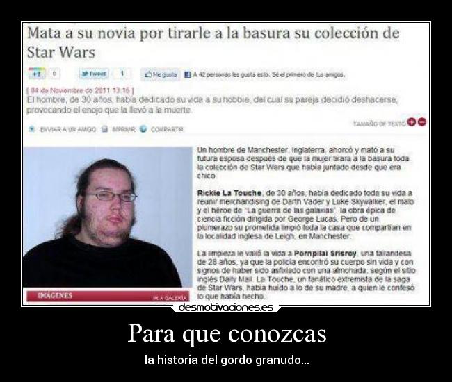 Para que conozcas - la historia del gordo granudo...