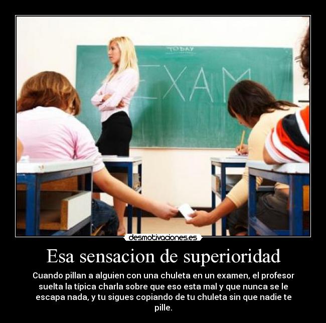 Esa sensacion de superioridad - 