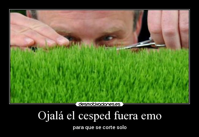 Ojalá el cesped fuera emo - 