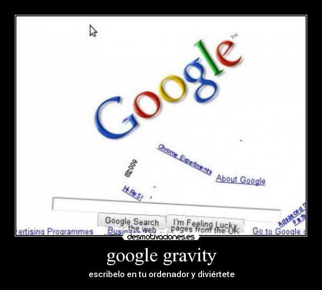 google gravity -