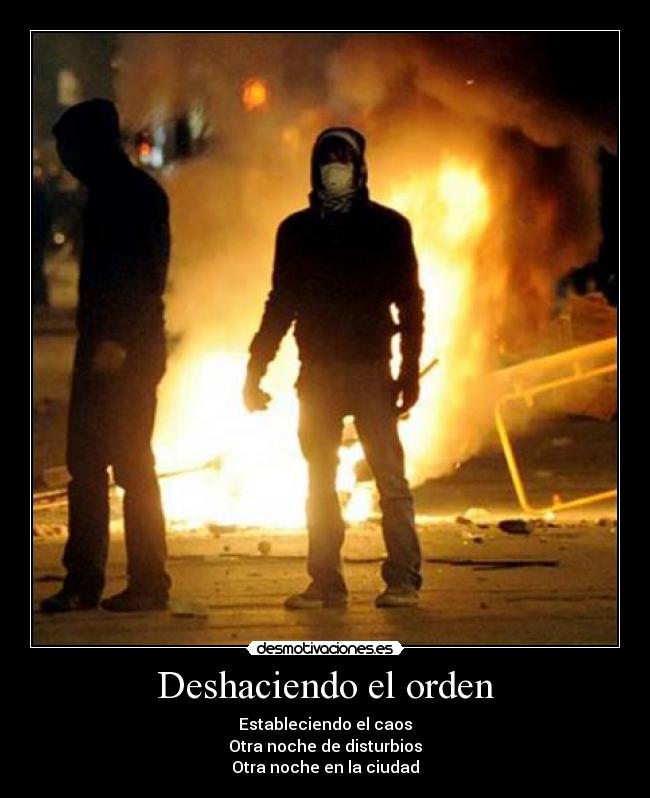 Deshaciendo el orden - 