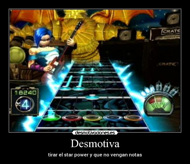 carteles guitar hero star power desmotiva desmotivaciones