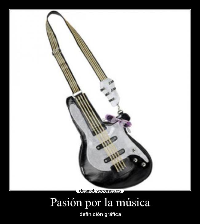 Pasión por la música - definición gráfica
