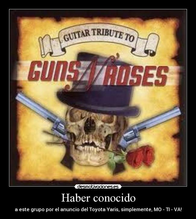 carteles gun and roses desmotivaciones