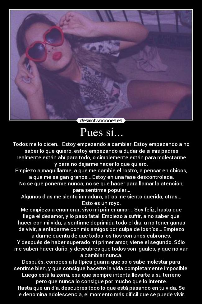 Pues si... -