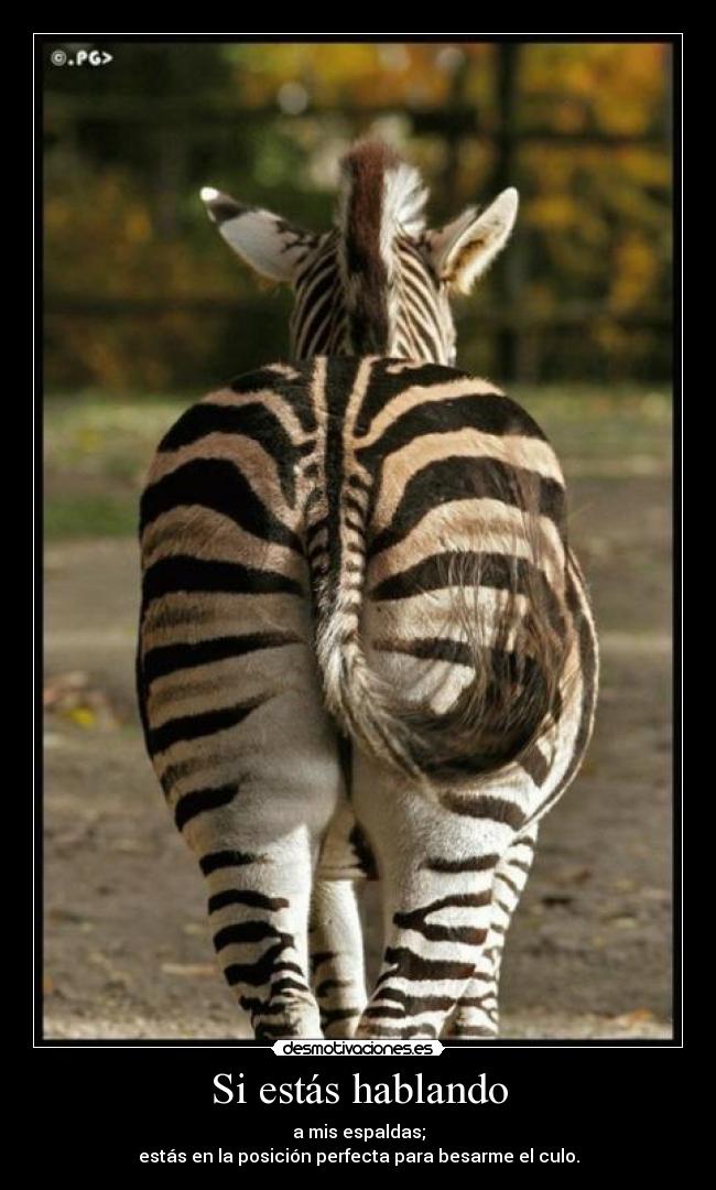 Si estás hablando -