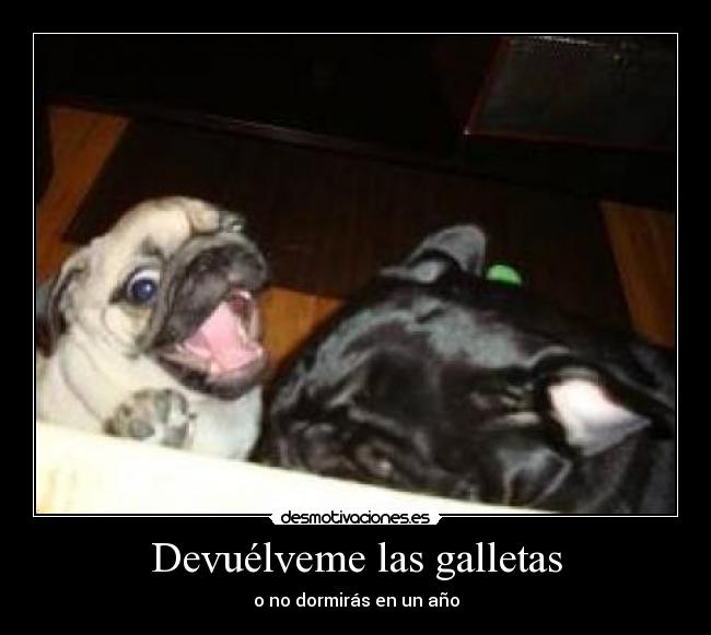 Devuélveme las galletas - o no dormirás en un año