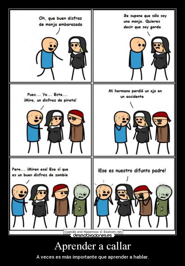 carteles cyanide and happiness desmotivaciones