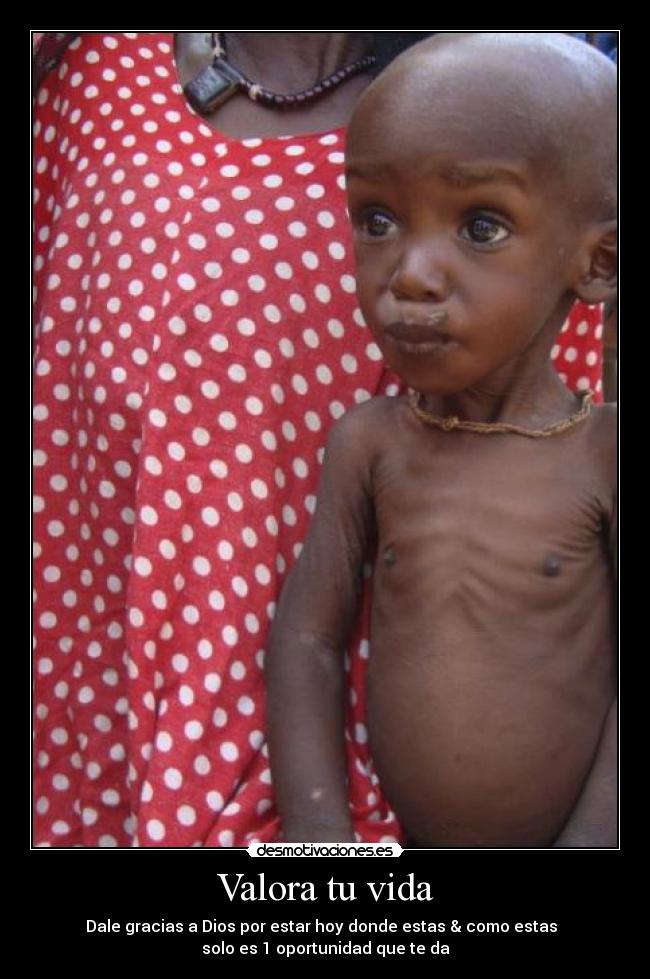 Valora tu vida - Dale gracias a Dios por estar hoy donde estas & como estas
solo es 1 oportunidad que te da