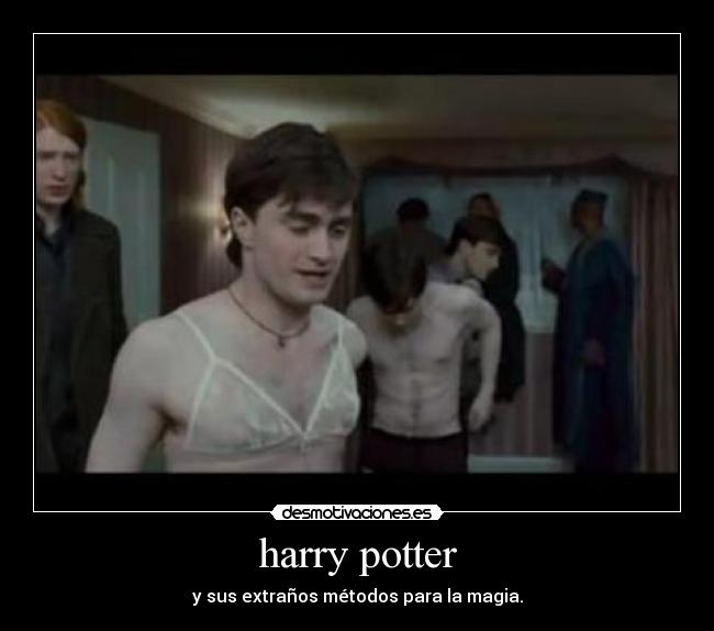 harry potter - y sus extraños métodos para la magia.