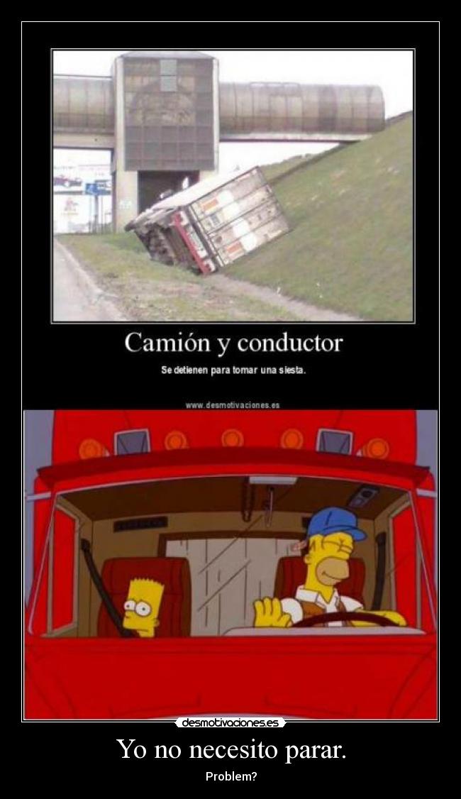 carteles homer simpson camionero desmotivaciones