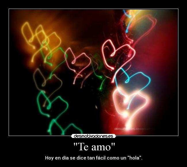Te amo -