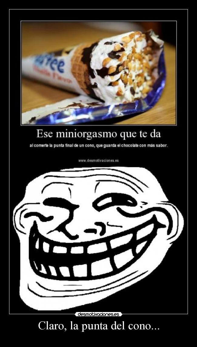 Claro, la punta del cono... - 