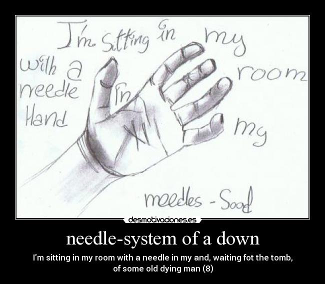 needle-system of a down -