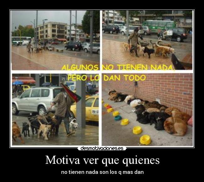 Motiva ver que quienes -