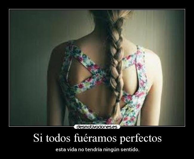 Si todos fuéramos perfectos - 